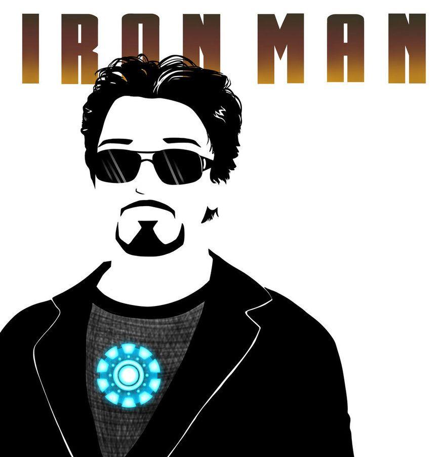 Iron Man Tony Stark Cartoon of Iron Man Tony Stark