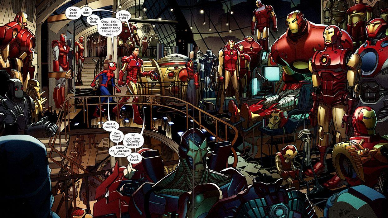 Iron Man Comics Tony Stark Marvel Comics Ultimate Spider Man Wallpaperx1080