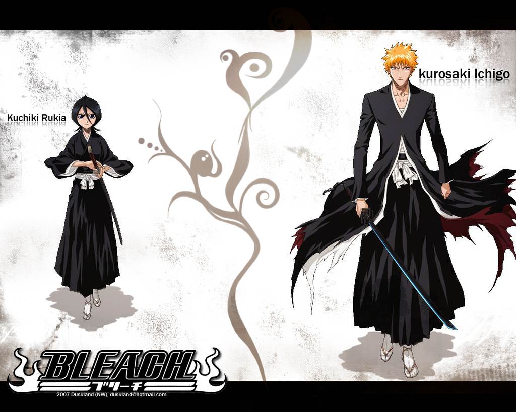 Anime Kiss The Bleach Titled Kuchiki Rukia And Ichigo