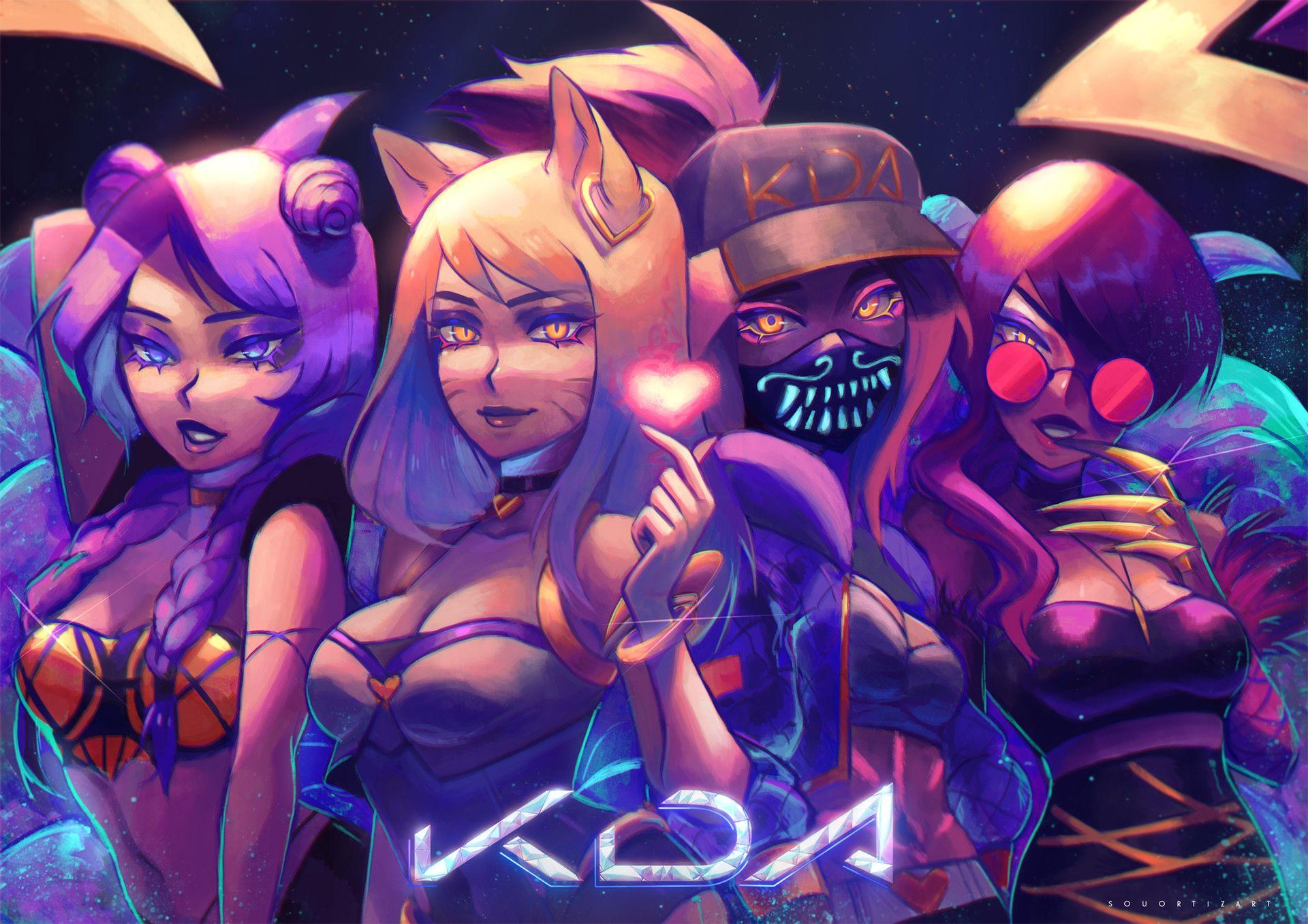 Kda Skins Awesome LoL FanArt by Sou Ortiz Wallpapers and Free.