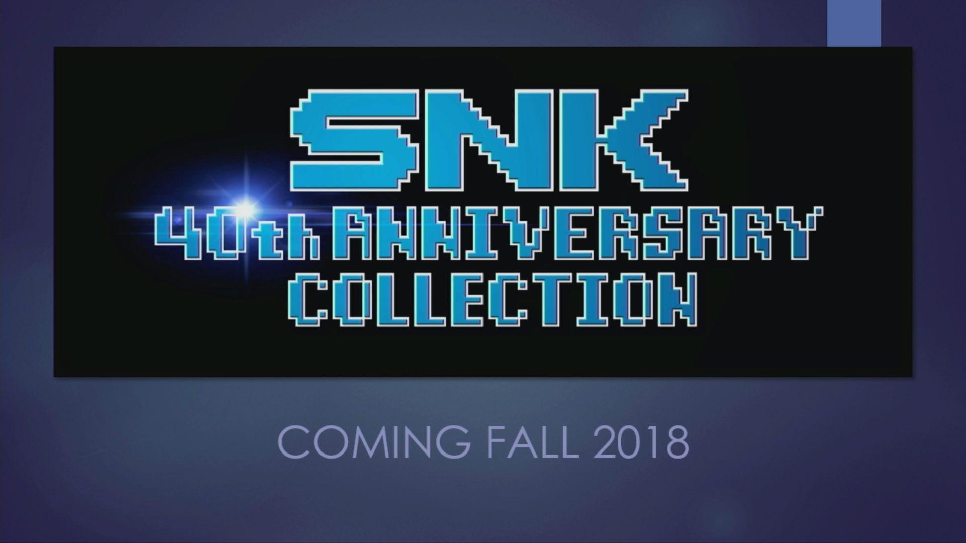 SNK 40th Anniversary Collection this fall Switch News