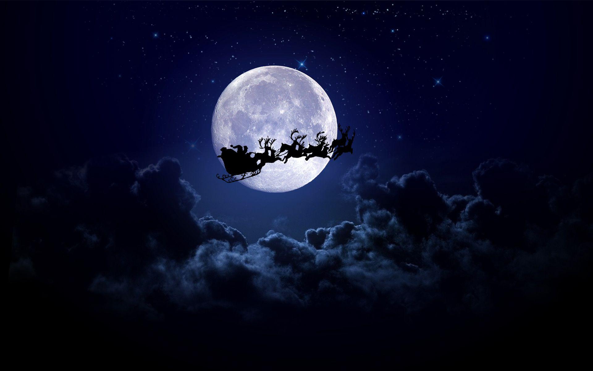 Santa and his Sleigh HD Wallpaper. Background Imagex1200