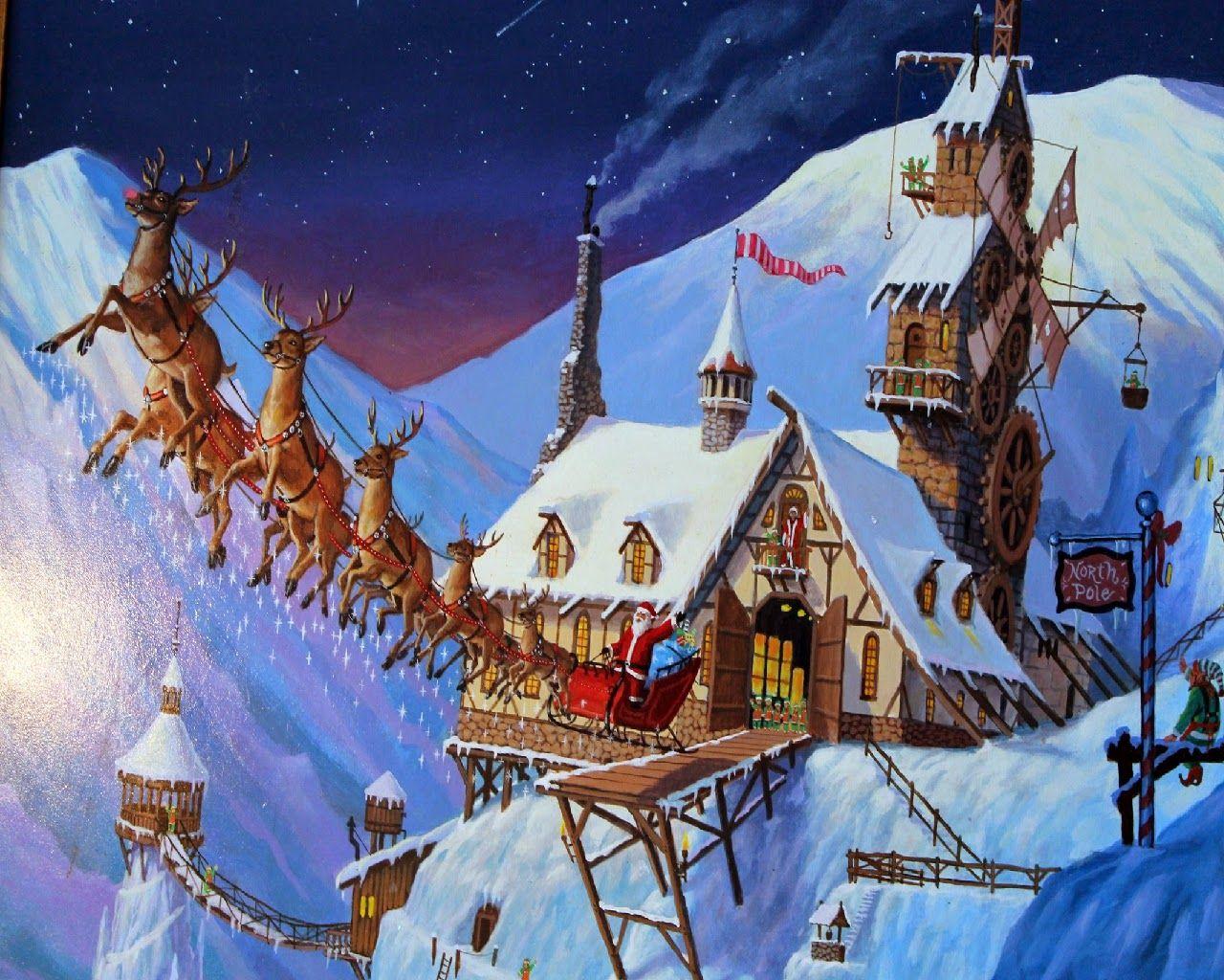 santa's sleigh in the sky wallpapers wallpaper cave on santas sleigh in the sky wallpapers