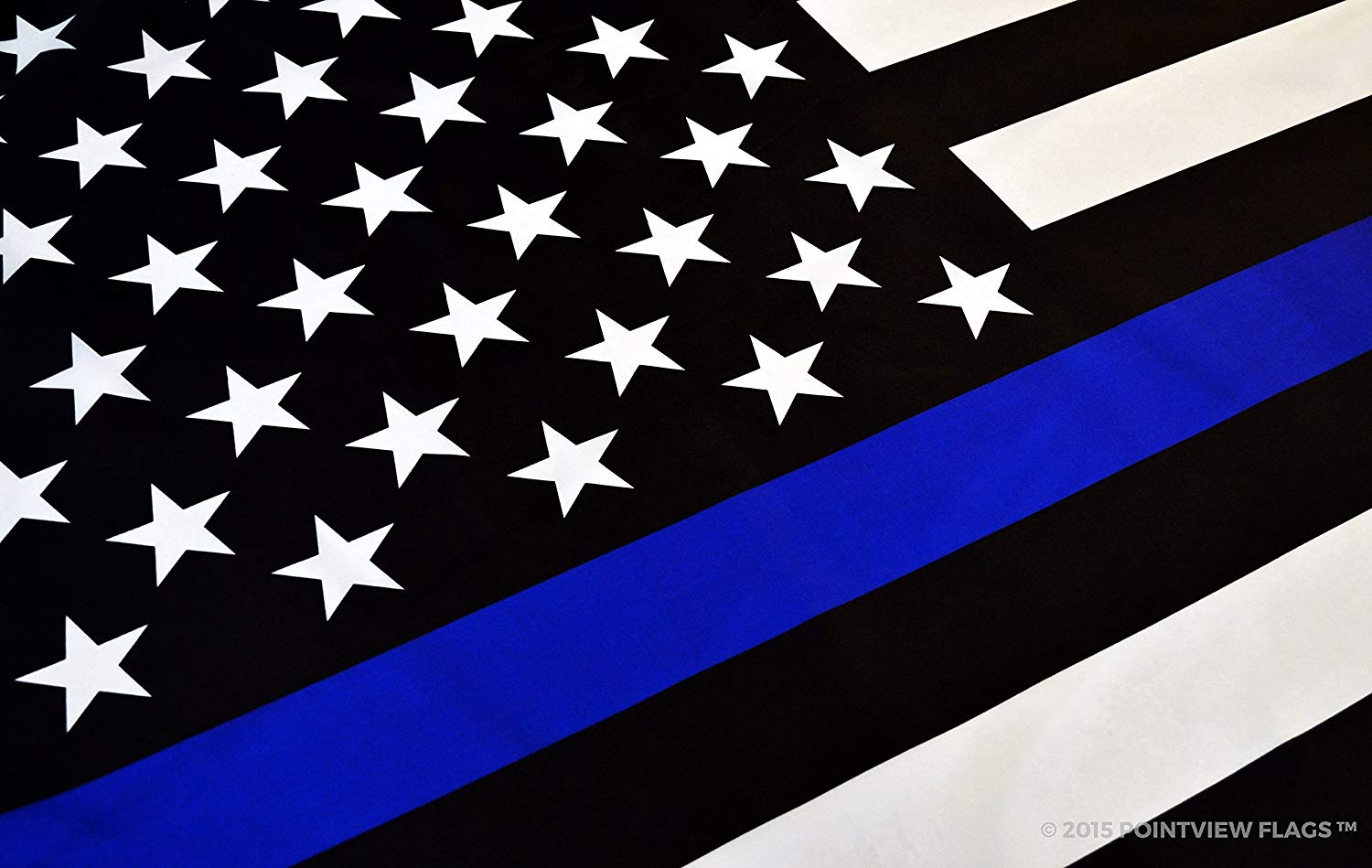 Amazon.com, Thin Blue Line American Flag x 5 ft with Grommets