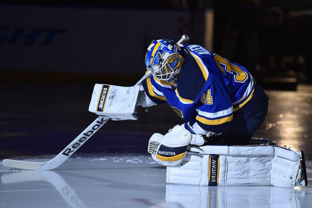 Allen Taking Over Blues' Crease
