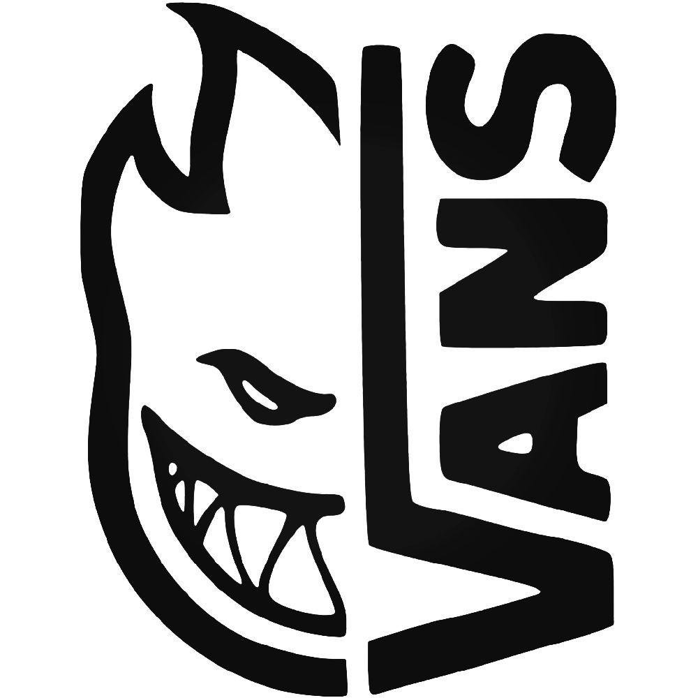Vans X Spitfire Logo Vinyl Decal Sticker. Aftermarket Decals