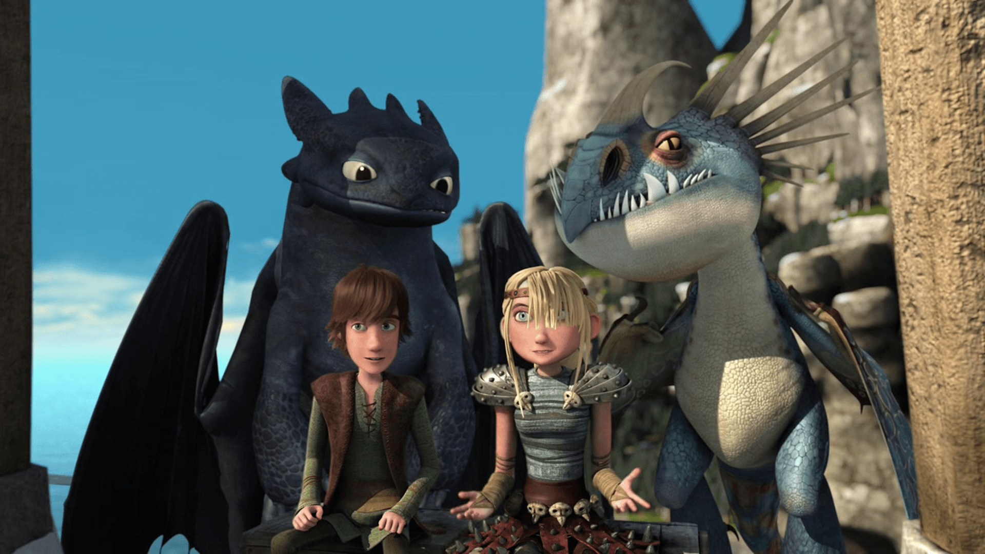 Hiccup and Astrid to Train Your Dragon Wallpaper 1920x1080