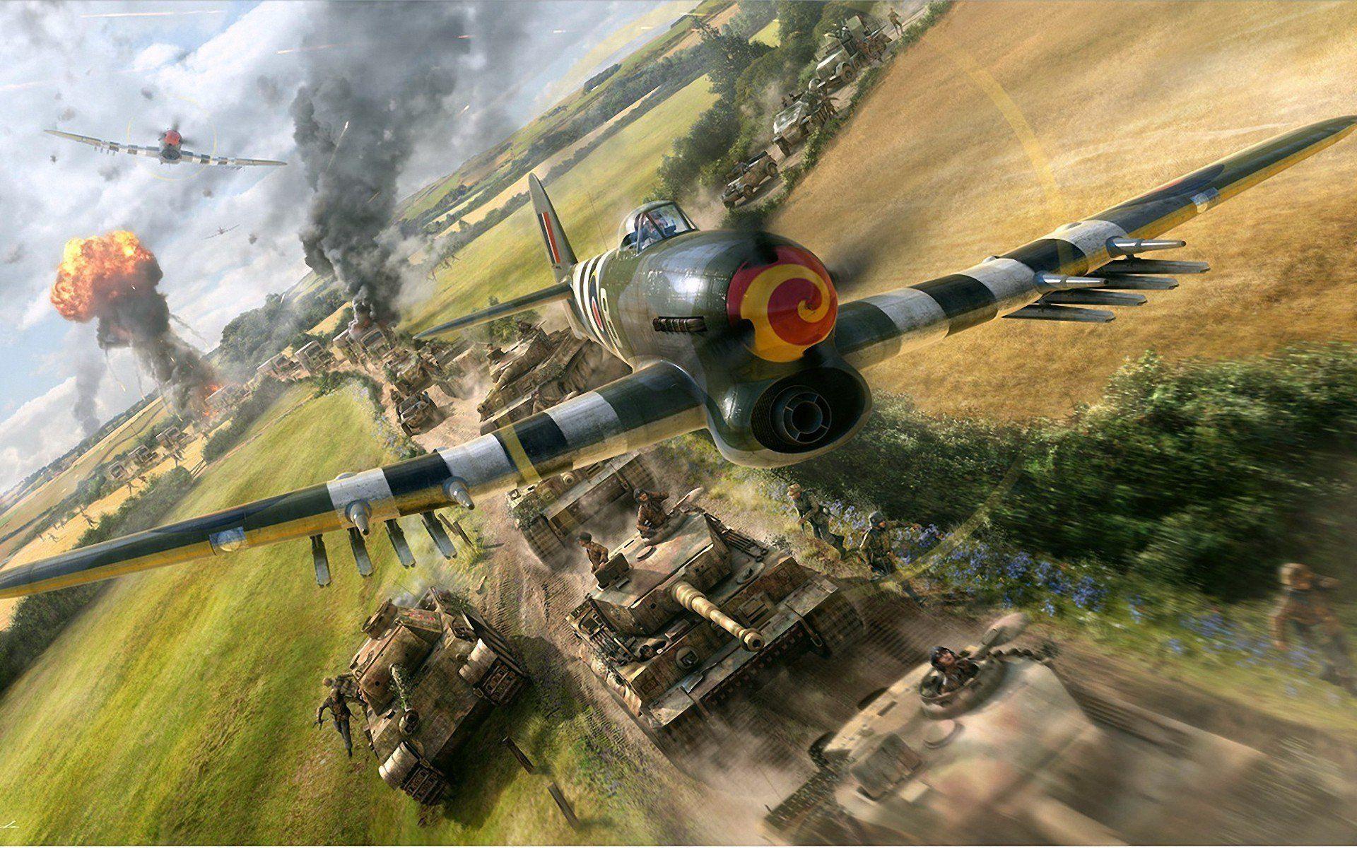airstrike english stormtroopers in german column second world war