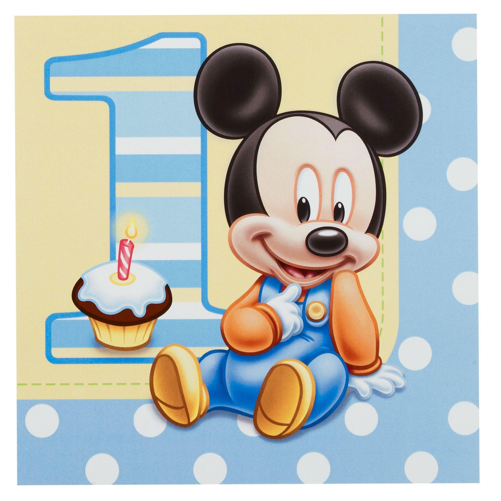 Baby Mickey Mouse 1st Birthday Wallpaper. Aniversário do mickey