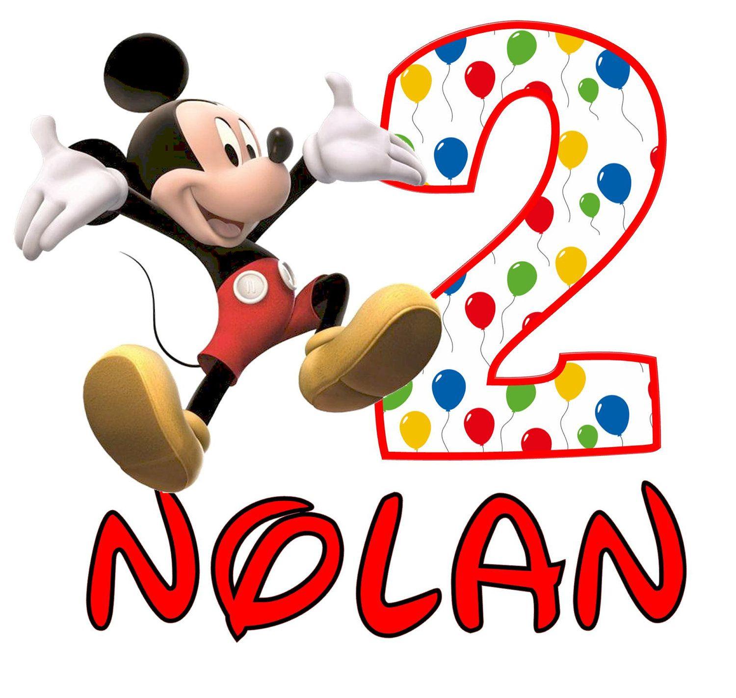 Birthday clipart mickey mouse and in color birthday clipart