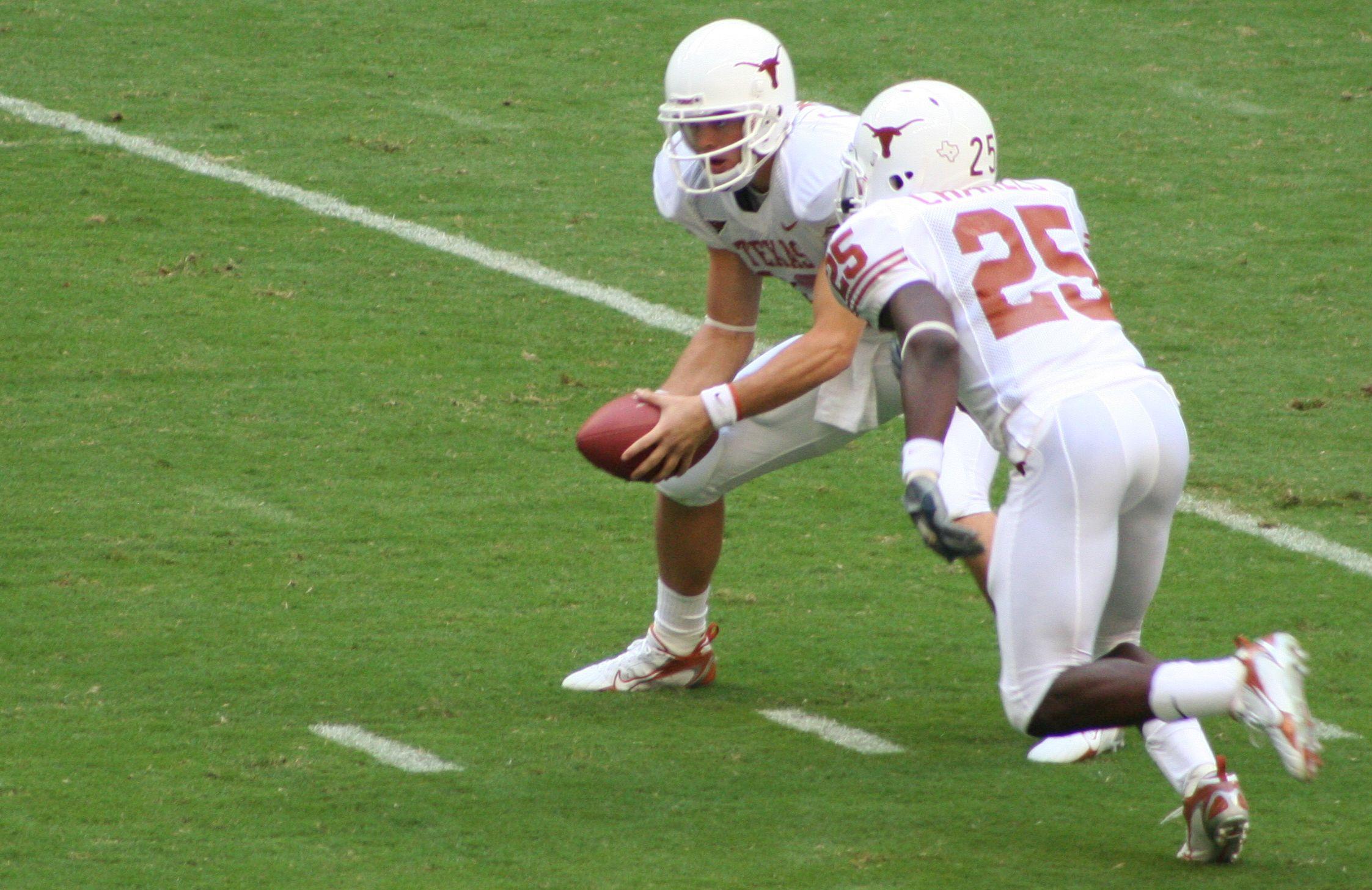 Colt McCoy And Jamaal Charles Vs Rice 2006 09