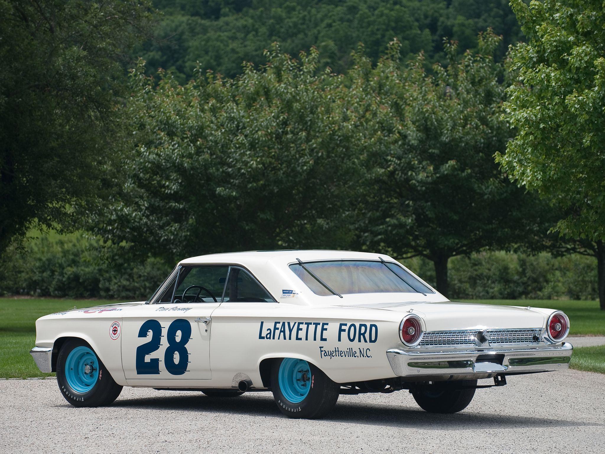 Ford Galaxie 500 XL 427 Lightweight NASCAR Race Car '1963 HD