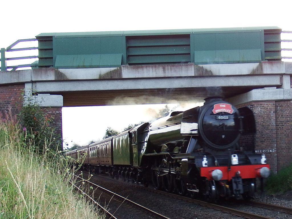 Flying Scotsman Milton Bridge. Flying Scotsman is seen pa