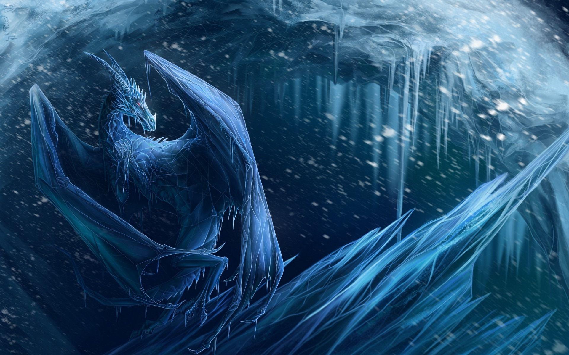 Ice Dragon Background HD