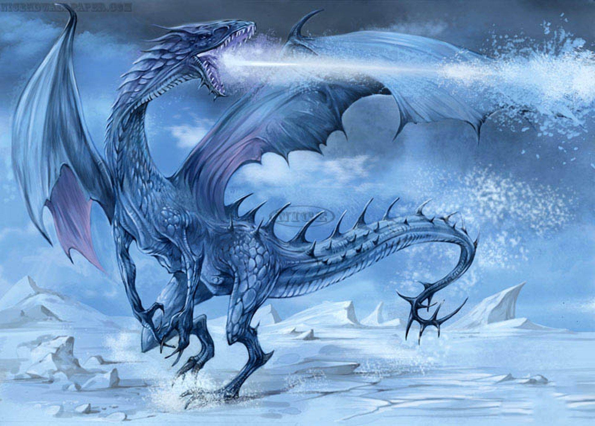 Download Free Ice Dragon Wallpaper