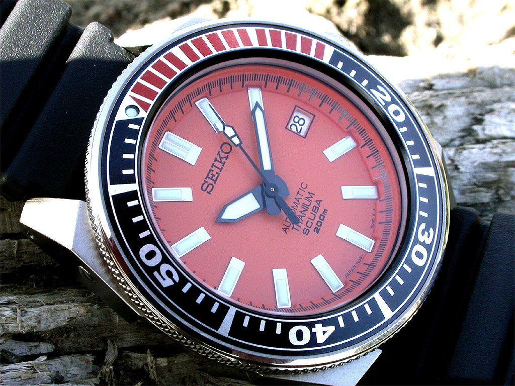 The orange Seiko Samurai SBDA005