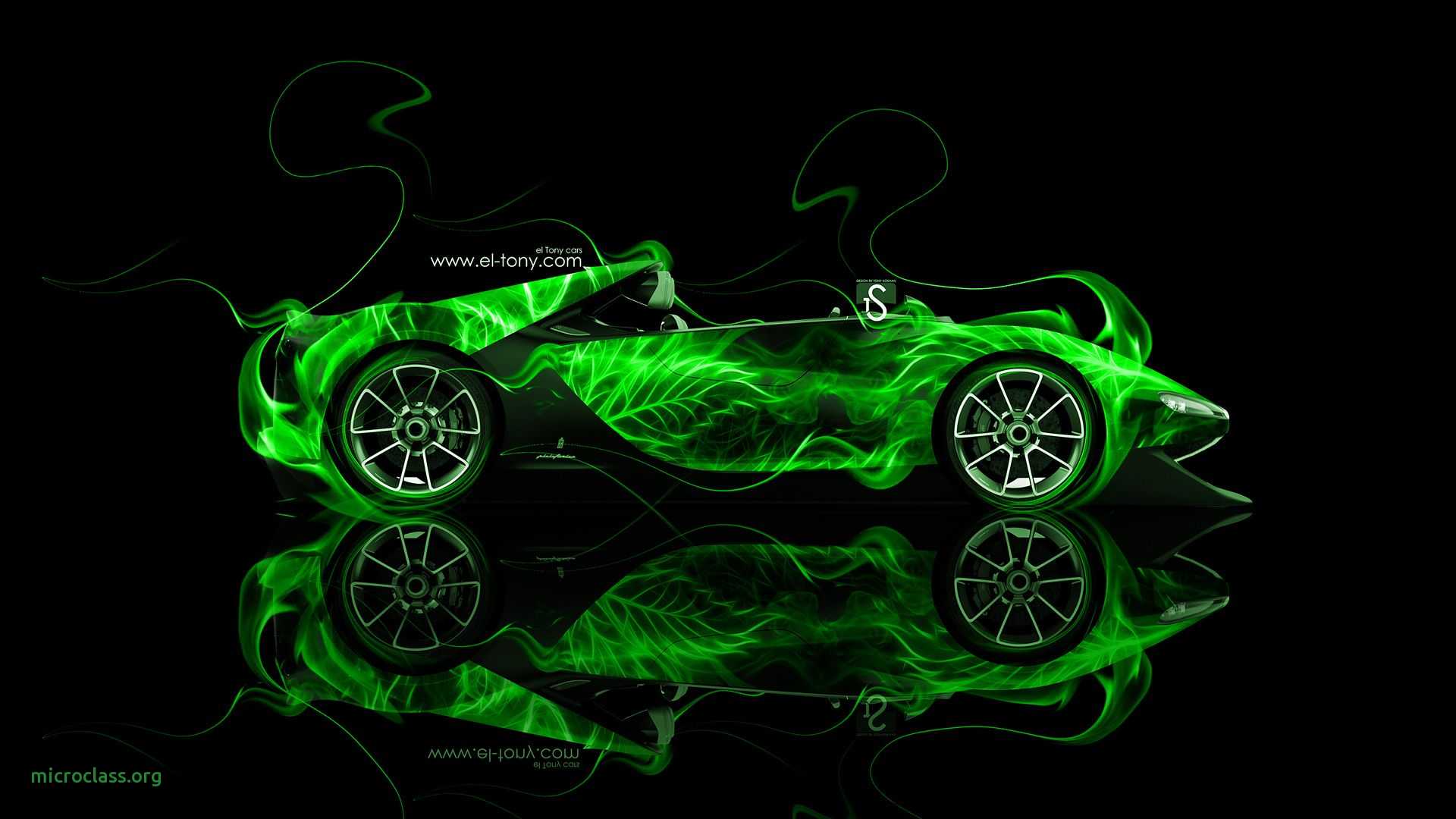 Ferrari Sergio Side Green Fire Abstract Car 2014 HD Wallpaper Best
