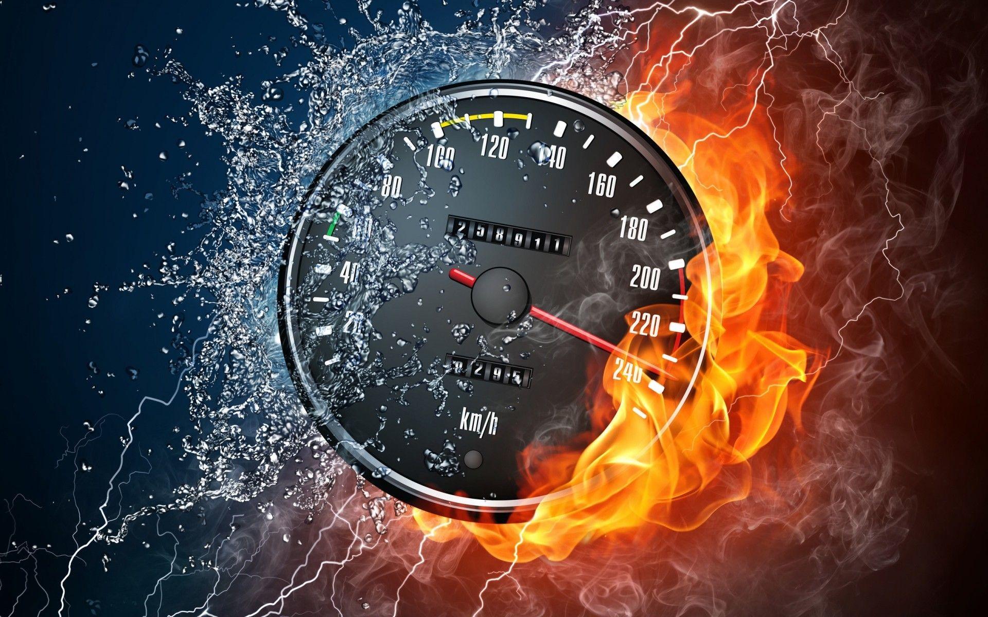 Clock Board in Fire. Android wallpaper for free