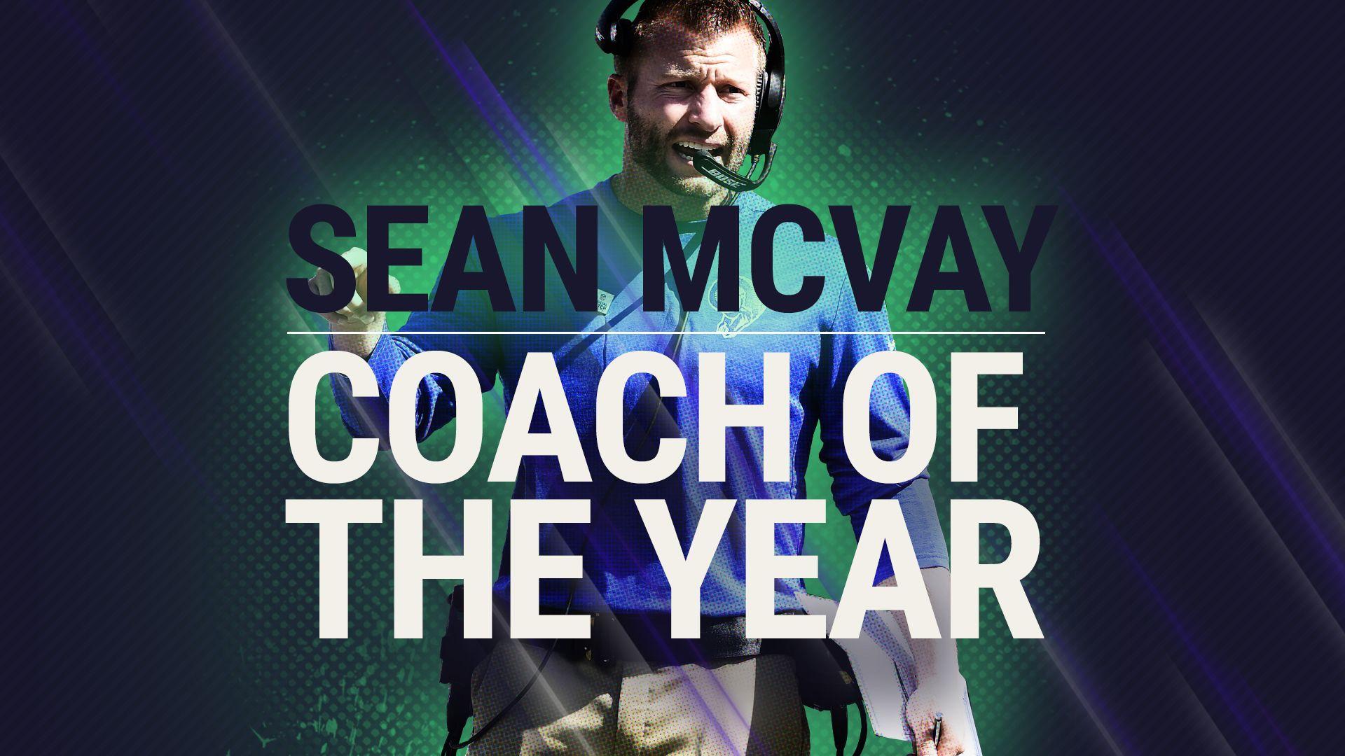 NFL coaches vote Sean McVay Sporting News Coach of the Year for 2017