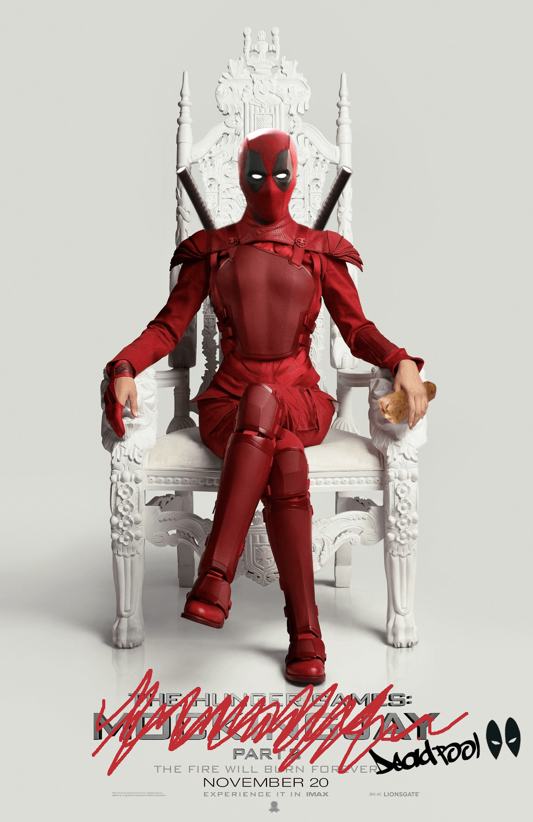 Deadpool version of the new Hunger Games poster