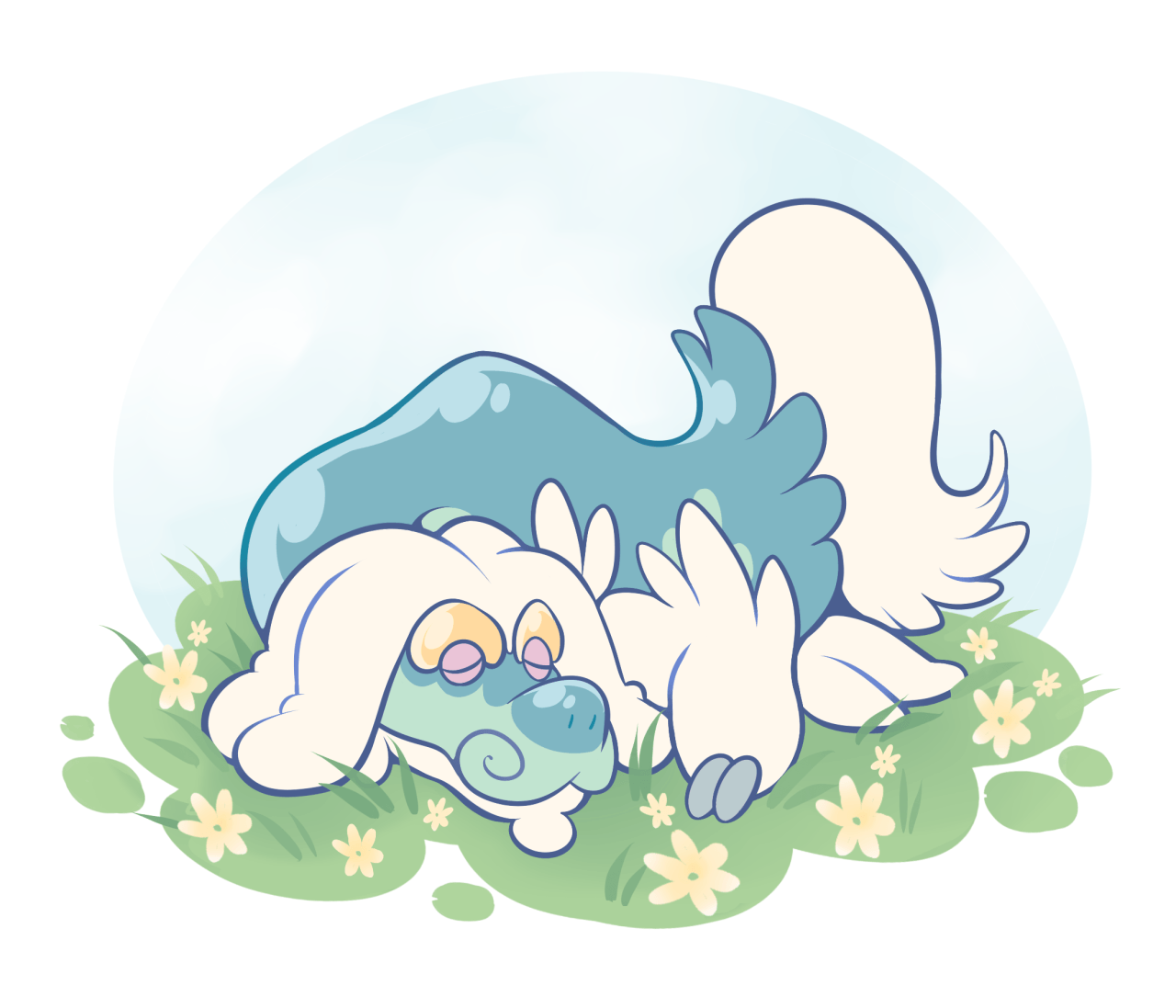 Drampa from Pokémon Sun and Moon. Pocket Monsters