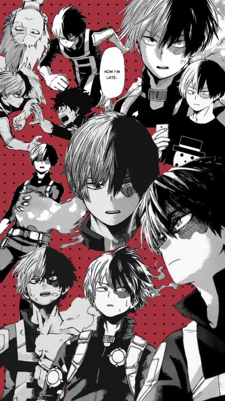 Todoroki shoto Boku no hero academia collage. wallpaper. Boku no