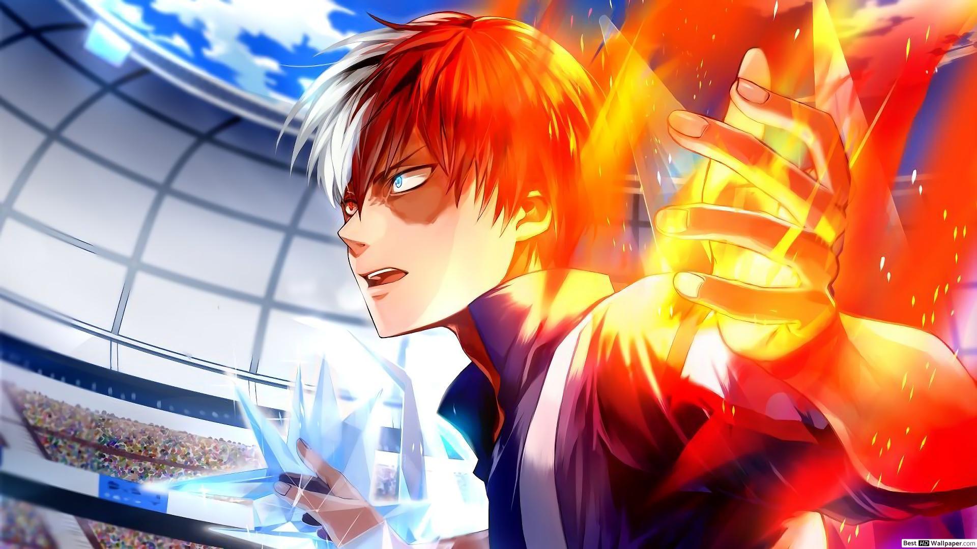 My Hero Academia, The Flame Hero Todoroki HD wallpaper download