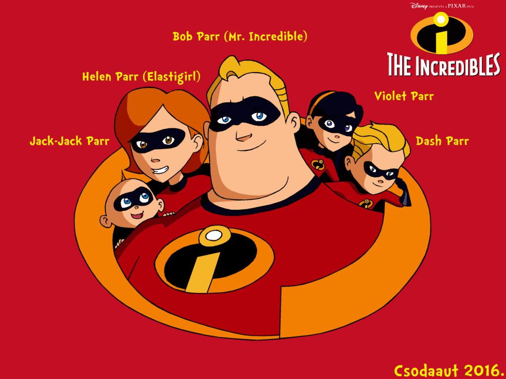 The Incredibles characters in SE style no.1