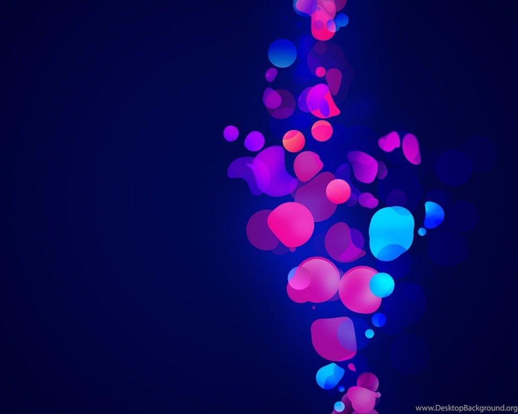 Abstract Blue & Pink Shapes Desktop PC And Mac Wallpaper