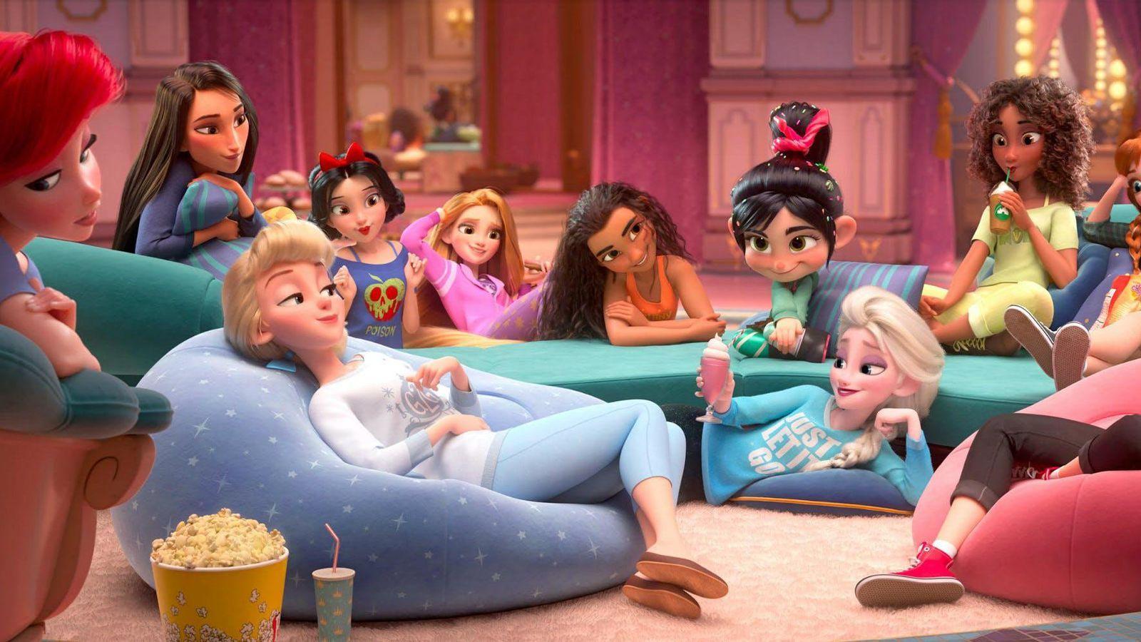 See the Disney princesses lounge around in sweats