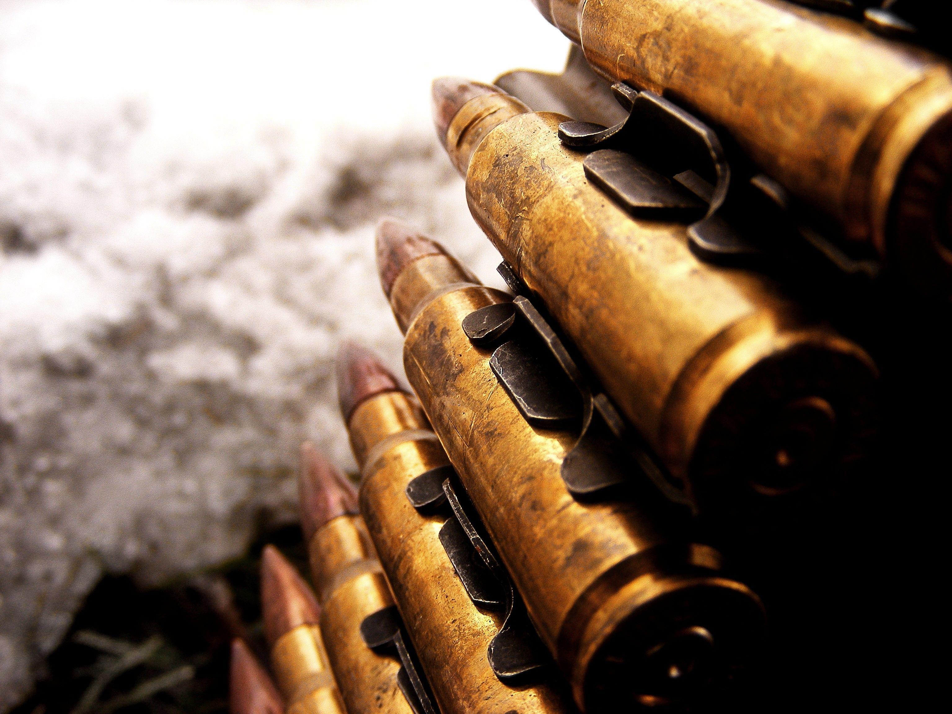 Ammo Bullets HD Wallpaper. Guns wallpaper, Military wallpaper