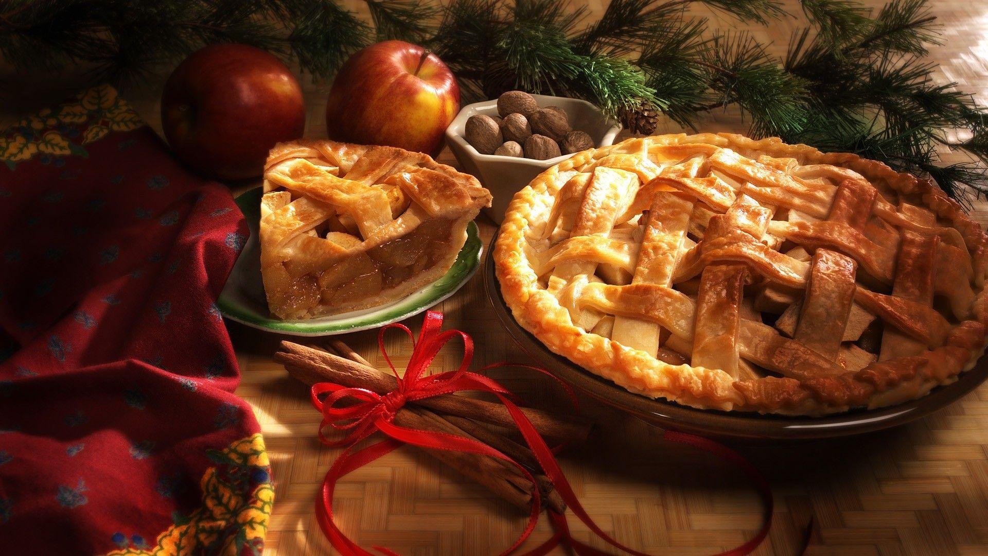 Christmas apple pie wallpaper and image, picture, photo