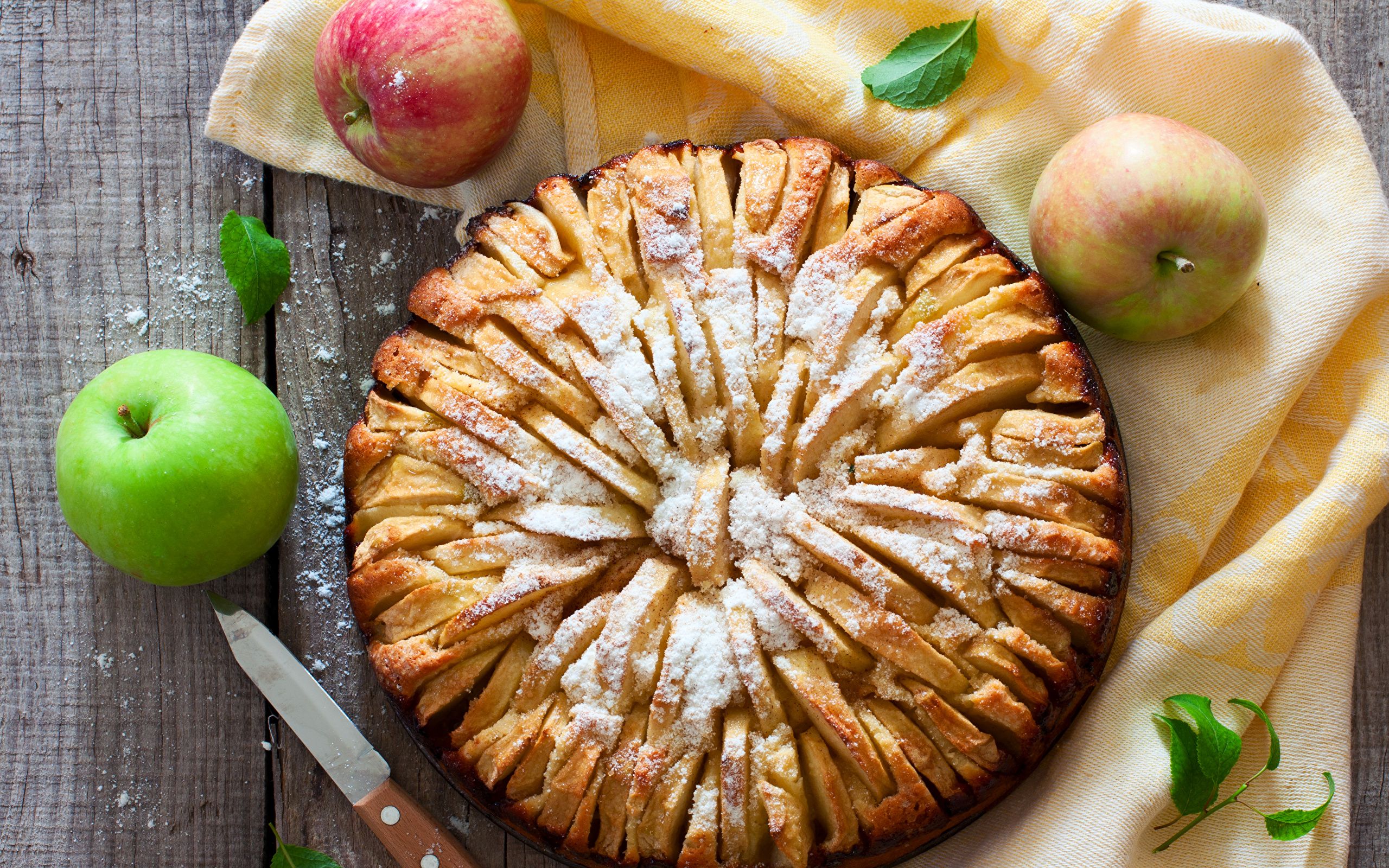 Wallpaper Pie Apples Food Pastry 2560x1600