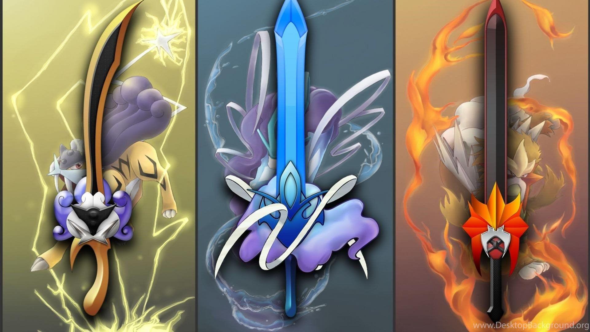 Pokemon Legendary Trio Wallpaper Desktop Background