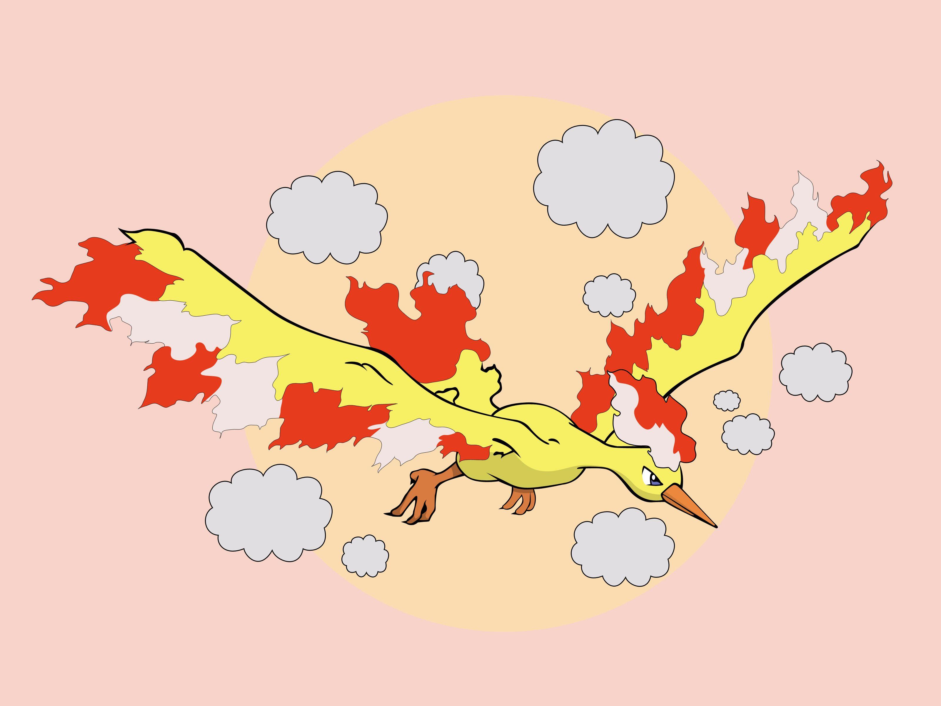 Ways to Draw the Three Legendary Birds from Pokémon