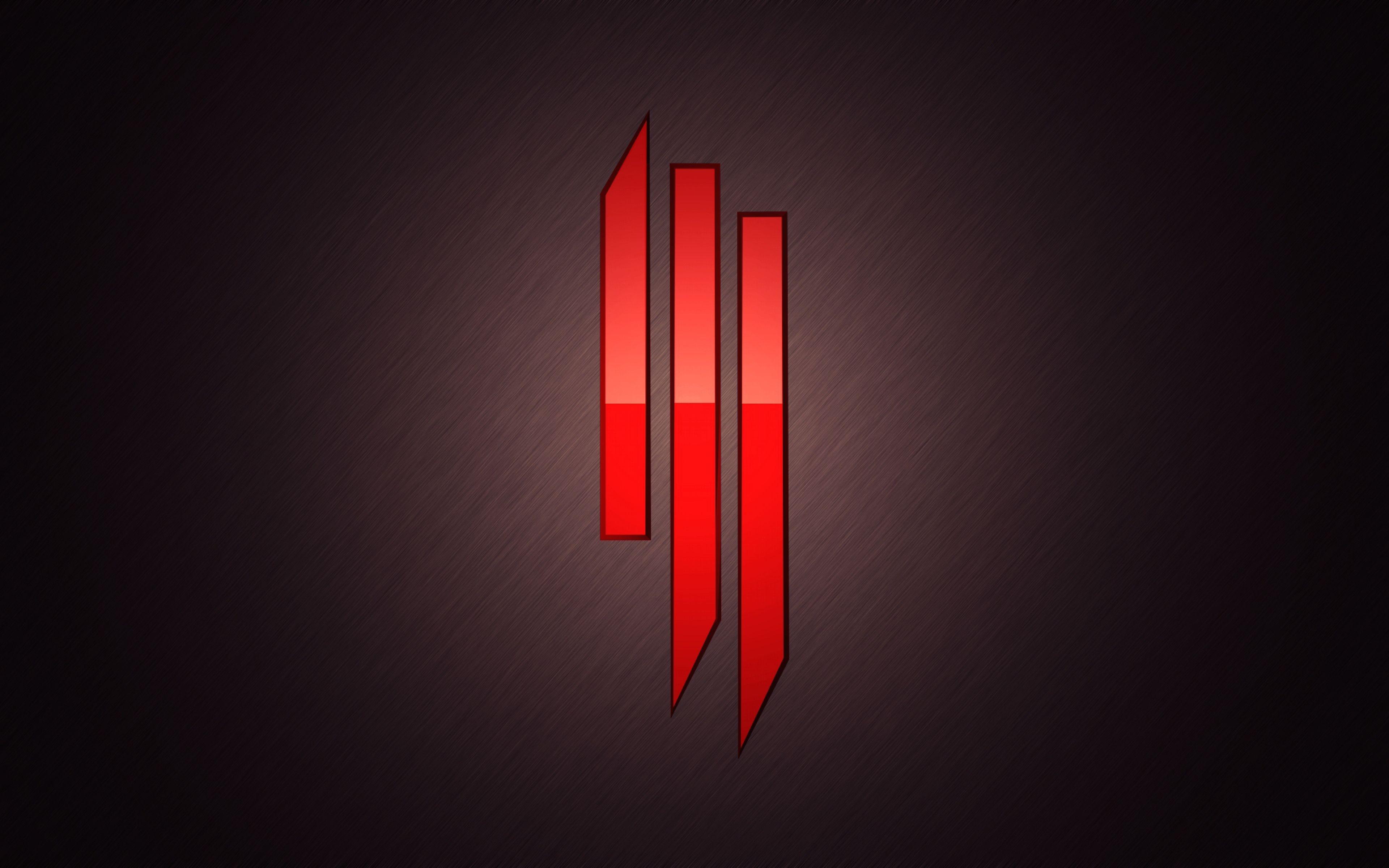 Skrillex Logo Symbol Red Music HD Wallpapers