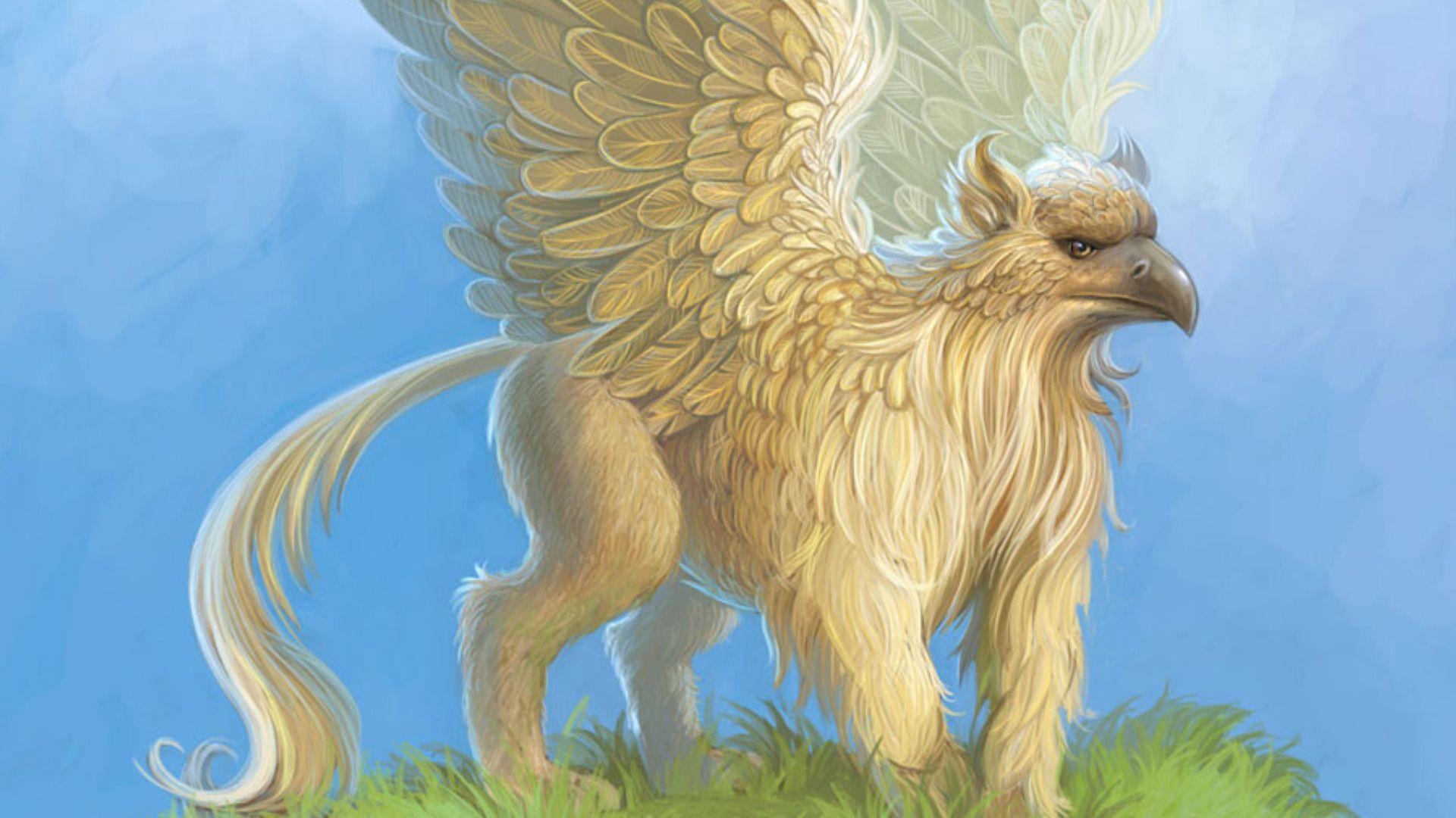 HD Griffin Wallpaper, creature, griffin, cg, fantasy, 3D & Abstract