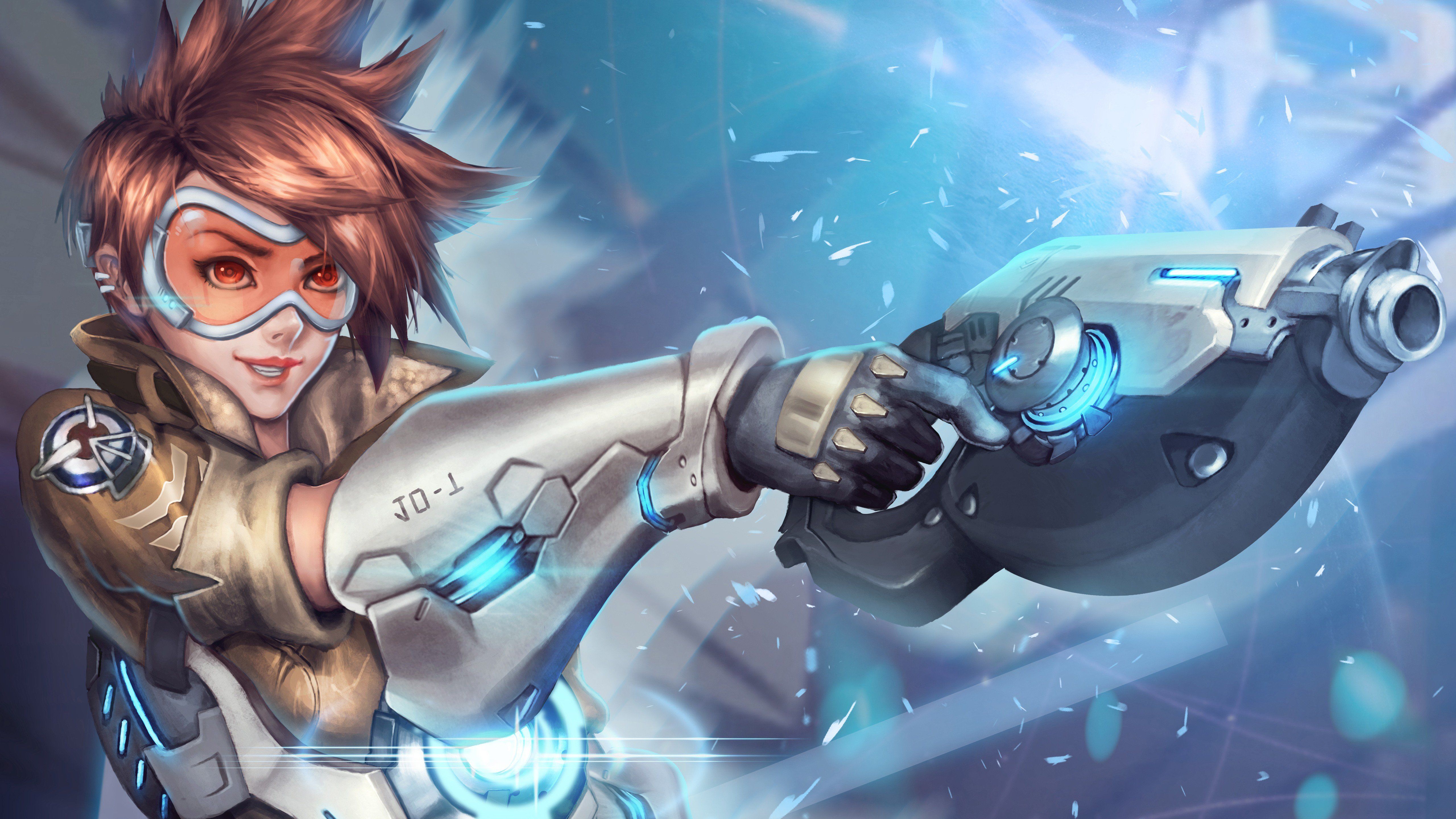 Download Tracer (Overwatch) wallpapers for mobile phone, free