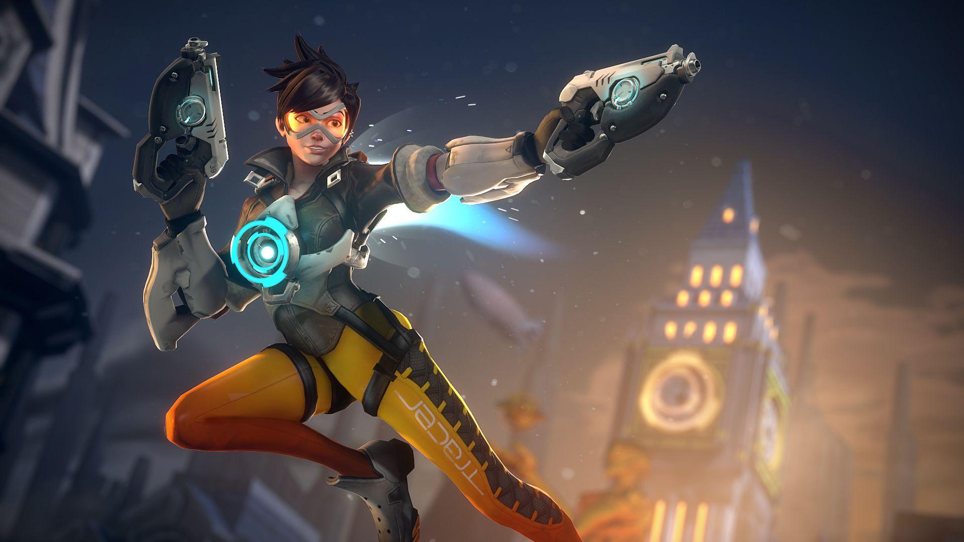 Video Game #Overwatch Tracer (Overwatch) #1080P #wallpaper #hdwallpaper  #desktop