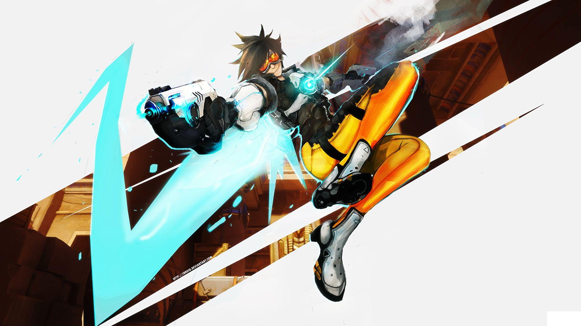 Download Tracer (Overwatch) wallpapers for mobile phone, free