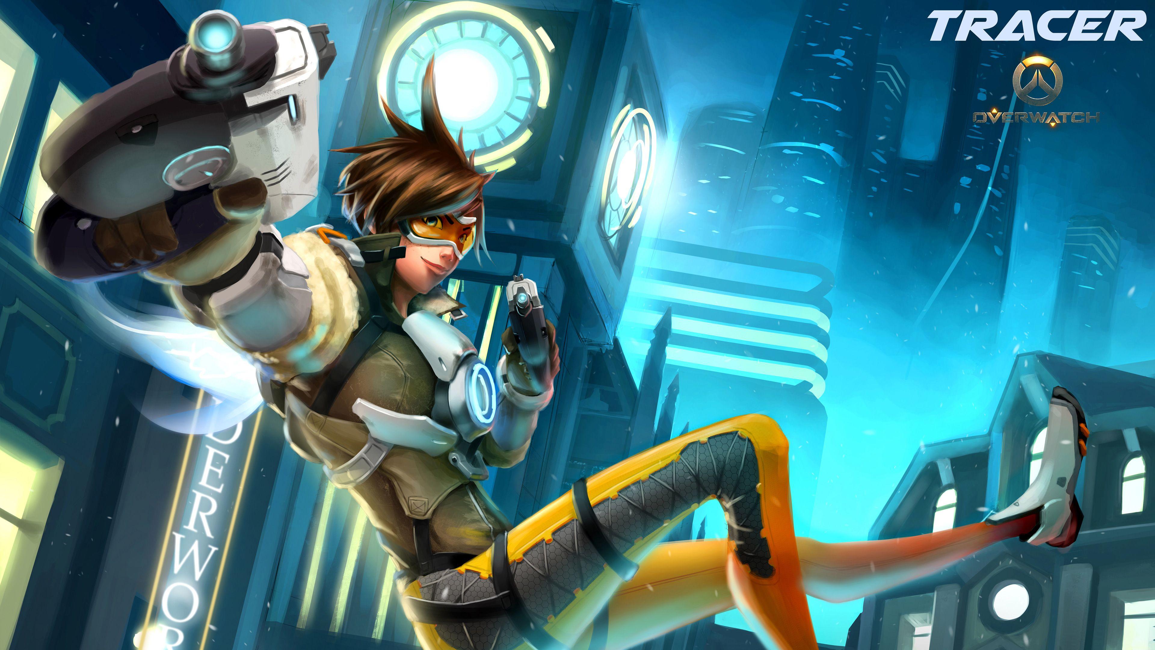 Tracer Overwatch 4K Wallpaper #123