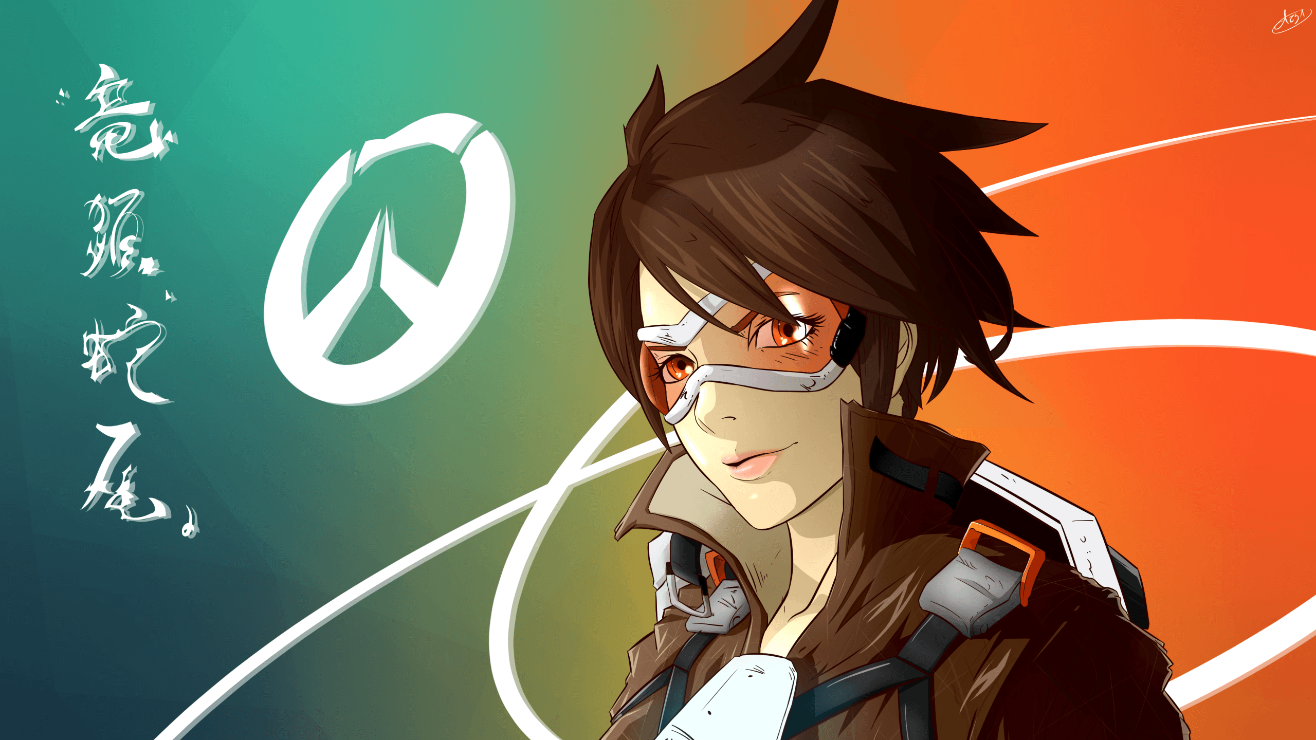 Download 2560x1440 Overwatch, Tracer Wallpaper for iMac 27 inch