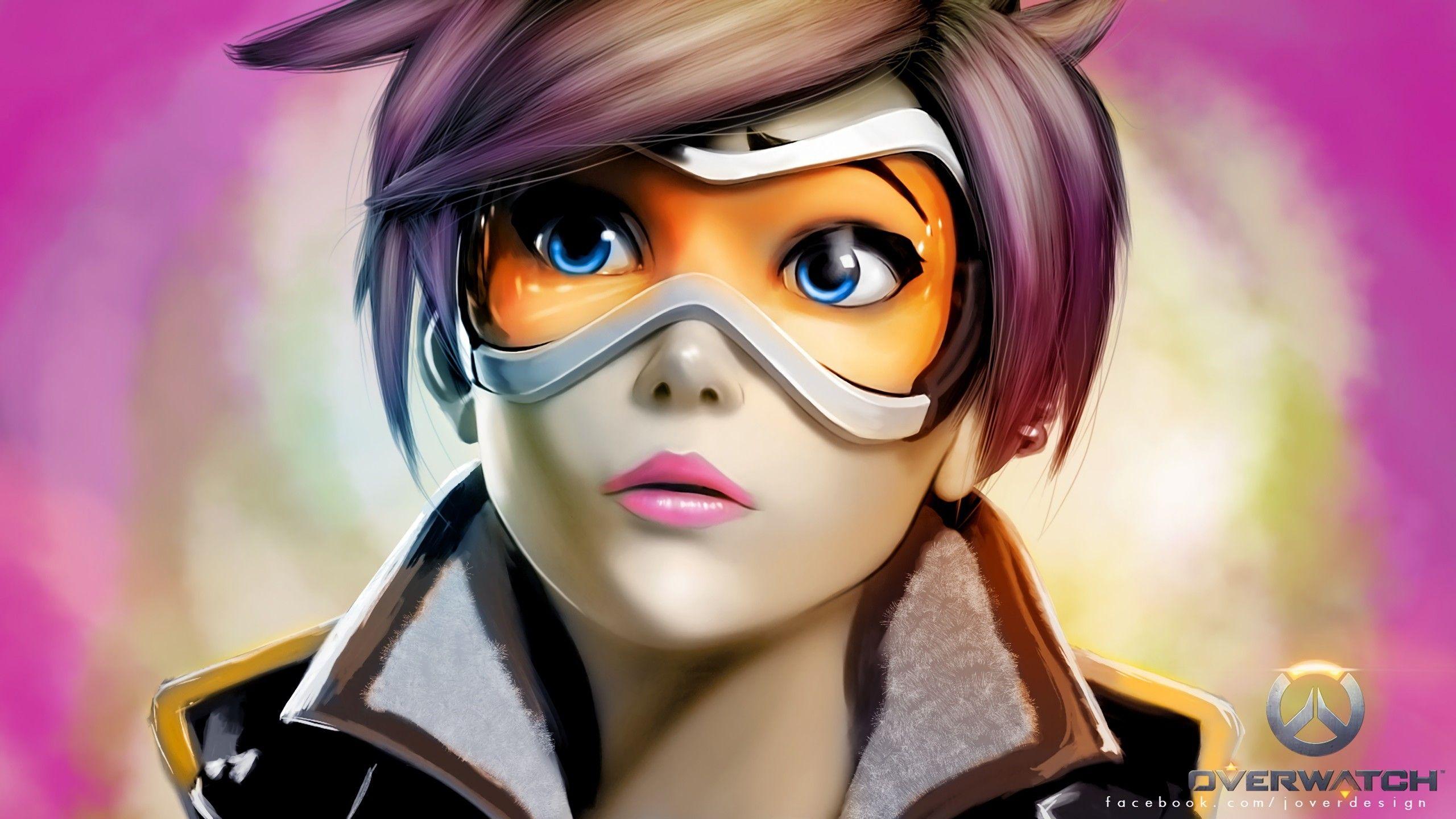 Wallpaper tracer, HD, 8k, OVERWATCH, Games