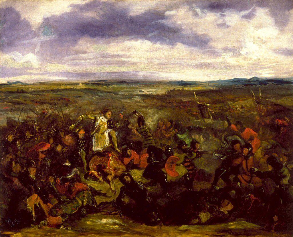 Eugène Delacroix for the Battle of Poitiers