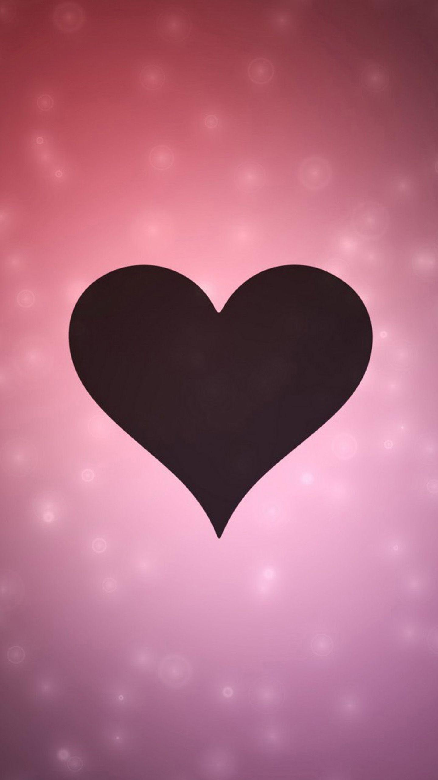 Heart Shilloette Galaxy S7 Wallpaper (1440x2560)