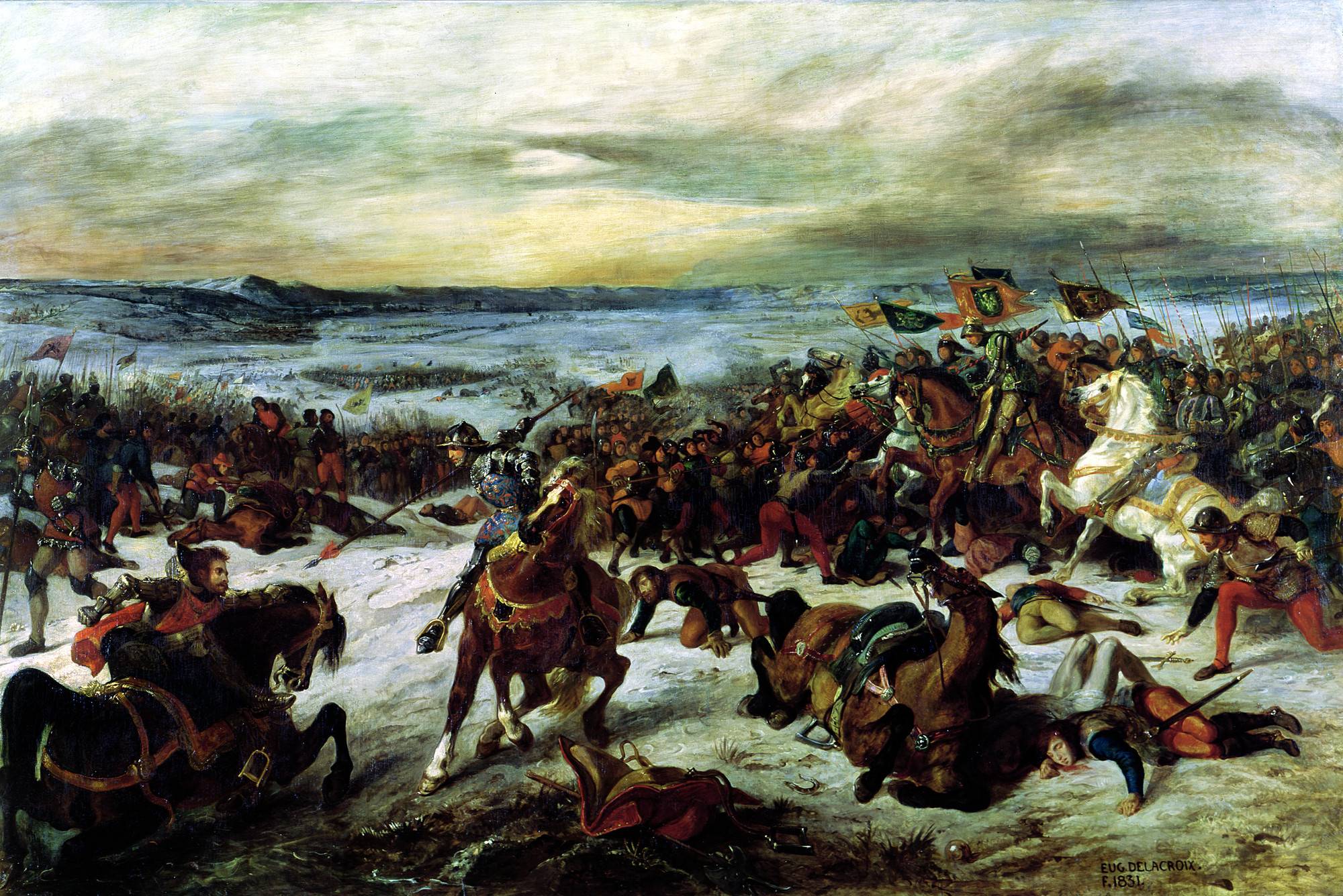 The Death Of Charles The Bold At The Battle Of Nancy (1828 29)