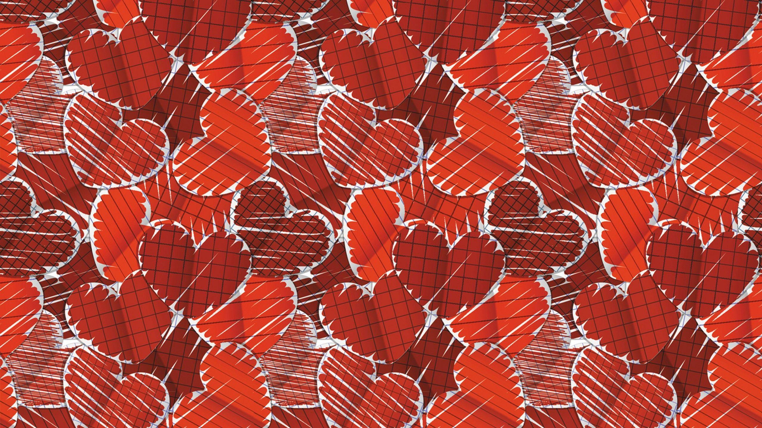 Wallpaper Valentine's Day, Love hearts, Love Symbols, Hearts