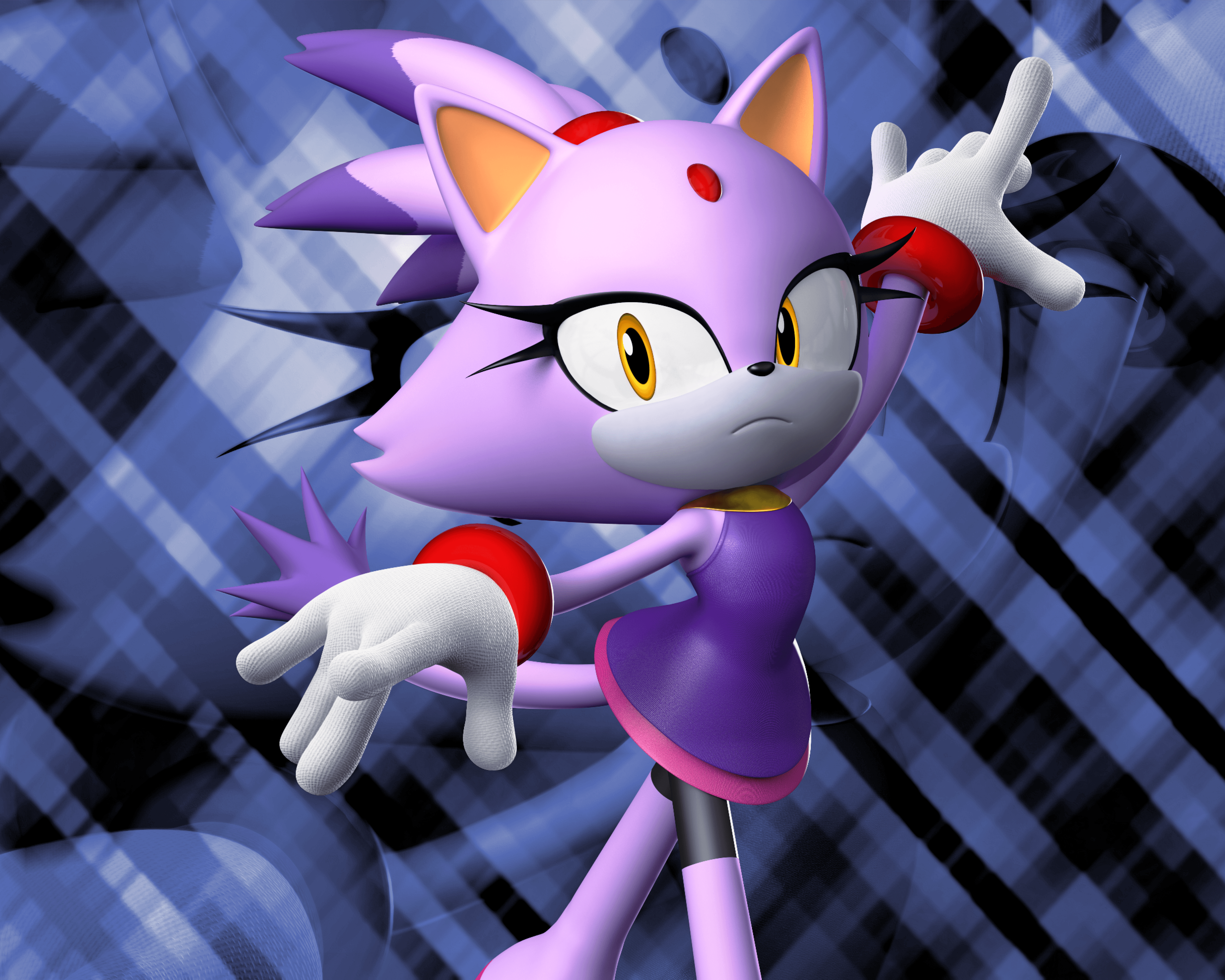Blaze The Cat Sonic Wallpapers Wallpaper Cave
