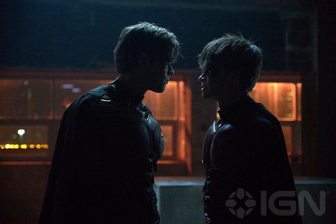 Titans Exclusive Photo: Jason Todd Faces Off With Dick Grayson