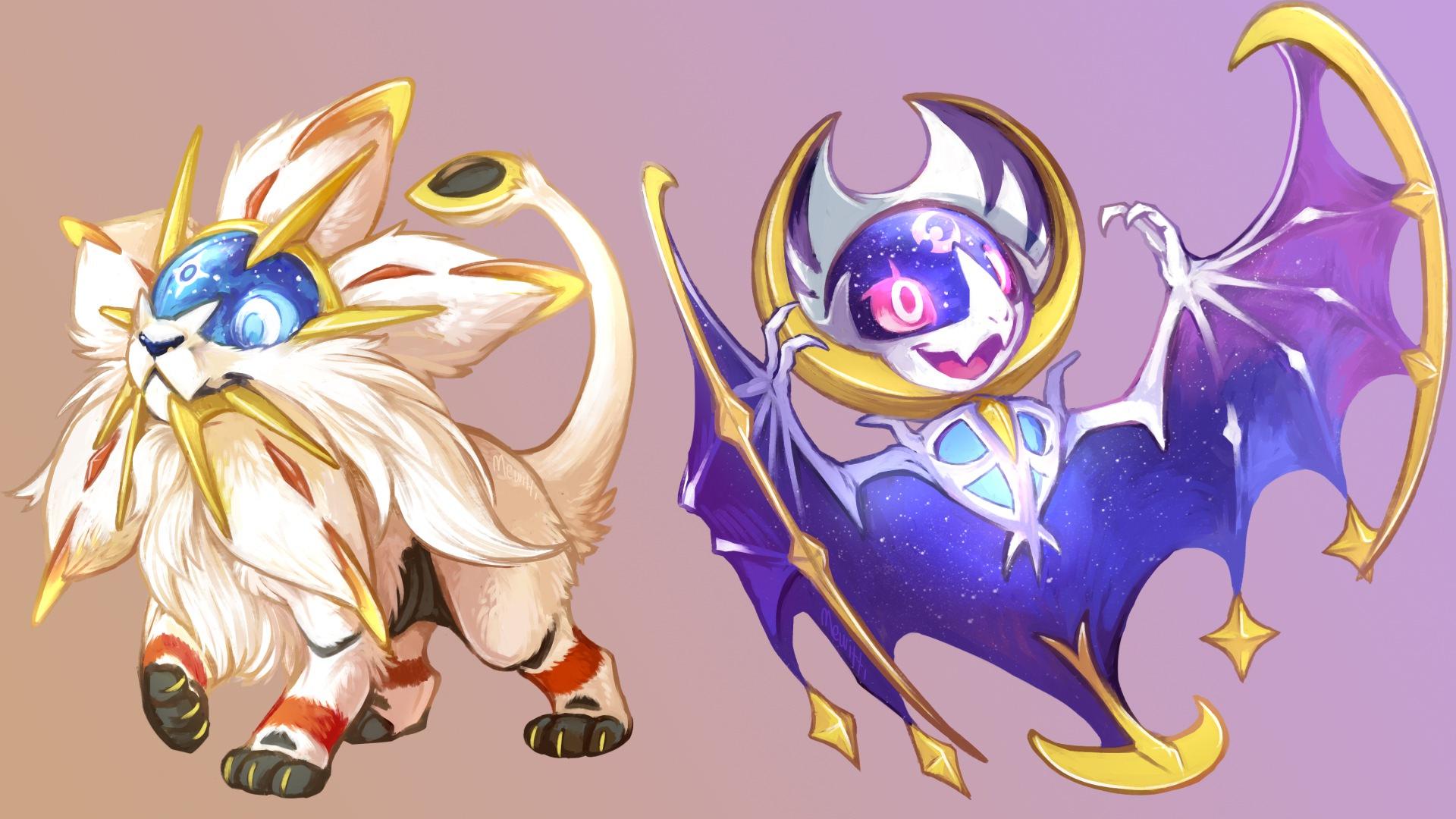 Chibi Lunala and Solgaleo Pokemon Su... 